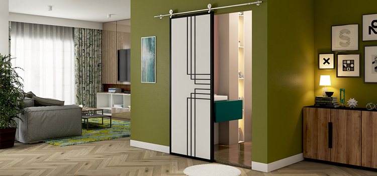 sliding bathroom door installation in Huntington Beach